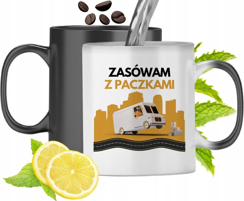 Mágikus Bögre Futárnak Színváltós Nyomtatott Fotóval