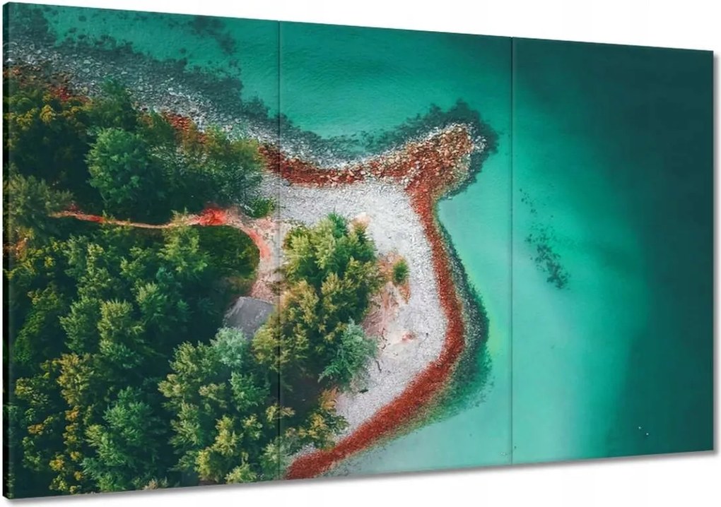 Vászonkép 120x80 Trópusi pálmafák szigete