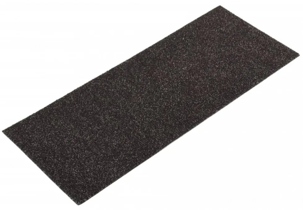 15 db barna négyszögletes öntapadó lépcsőszőnyeg 60 x 25cm