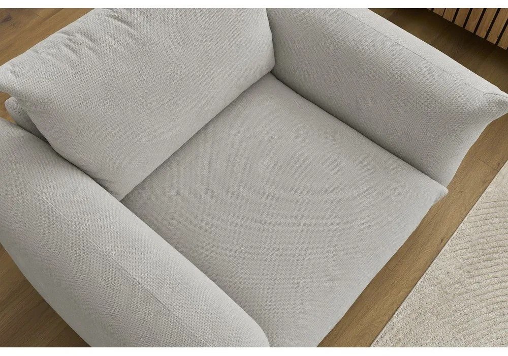 Világosszürke fotel Ernest – Bobochic Paris