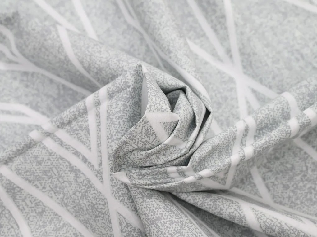 Renforcé pamut szatén krepp ágyneműhuzat SZÜRKE CSÍKOK sötétszürke Ágyneműhuzat mérete: 70 x 90 cm | 140 x 200 cm