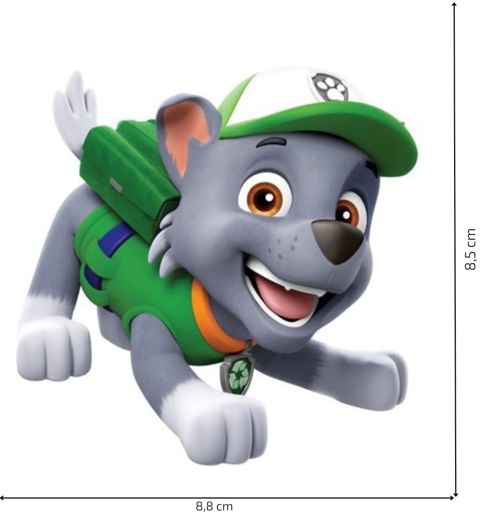 PIPPER. Matrica a kapcsoló felett "PAW Patrol - Rocky"