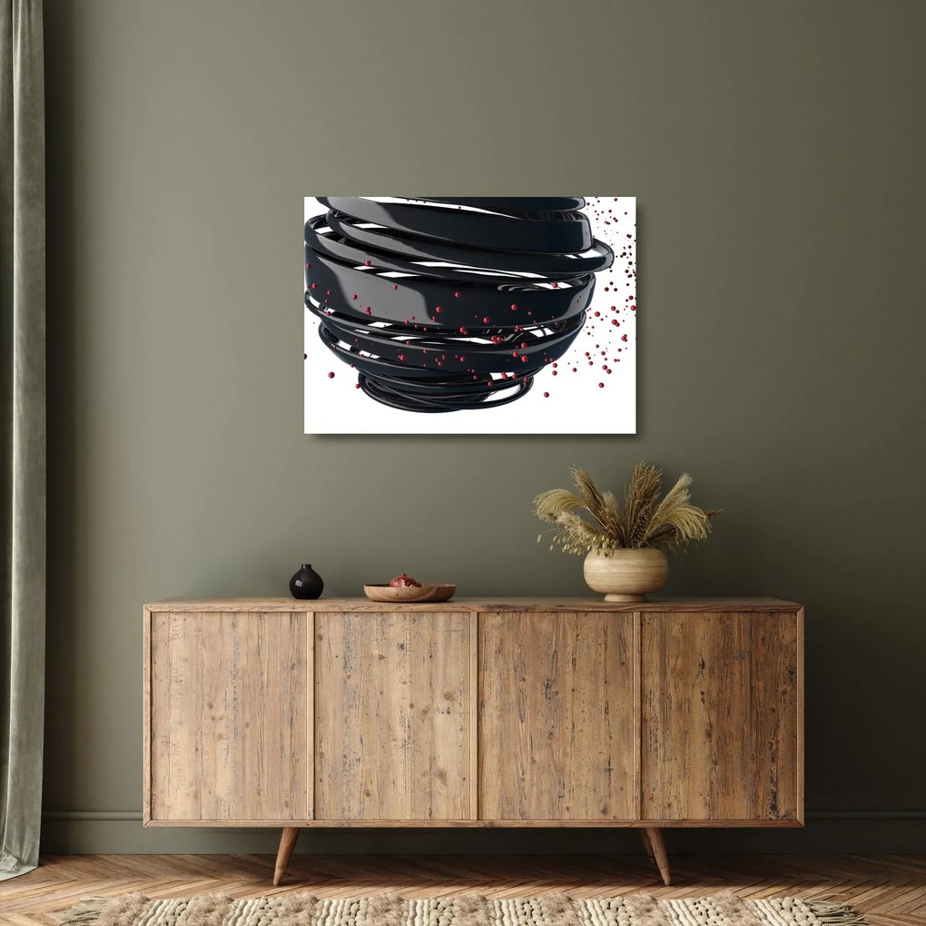 Kép - A földgömb absztrakciója (üvegen) (70x50 cm)
