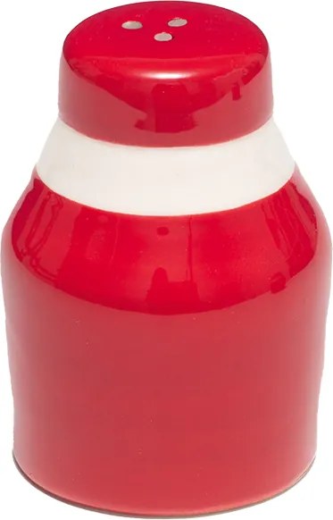 Stílusos kerámia sótartó piros elegancia az asztalon 8x5cm