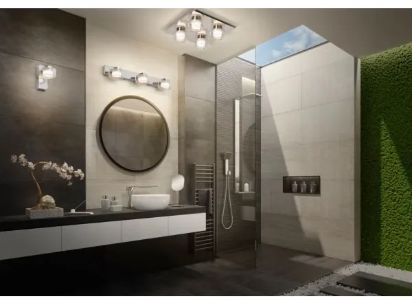 Ledvance-LED Fürdőszobai fali lámpa ORBIS FLAME 2xLED/5,5W/230V IP44 króm