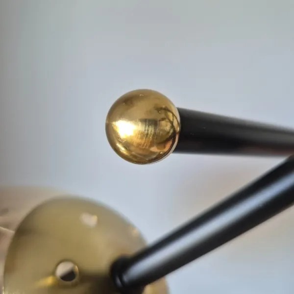 Felületre szerelhető csillár  MALENA 6xE14/5W/230V arany/fekete/füstös bézs