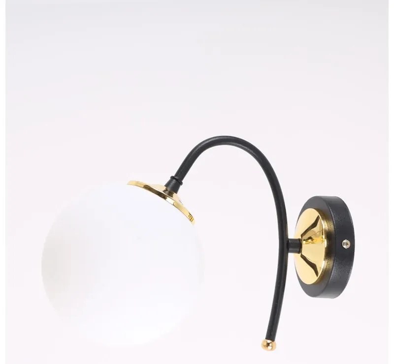 Fehér-fekete fali lámpa ø 15 cm Yoyo – Squid Lighting