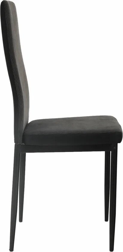 Étkező szék, sotétszürke/fekete, ENRA