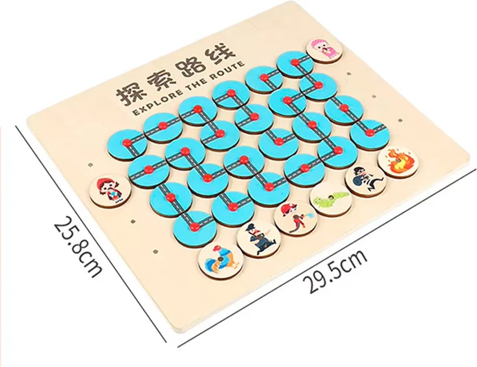 Erdei labirintus gondolkodásfejlesztő játék