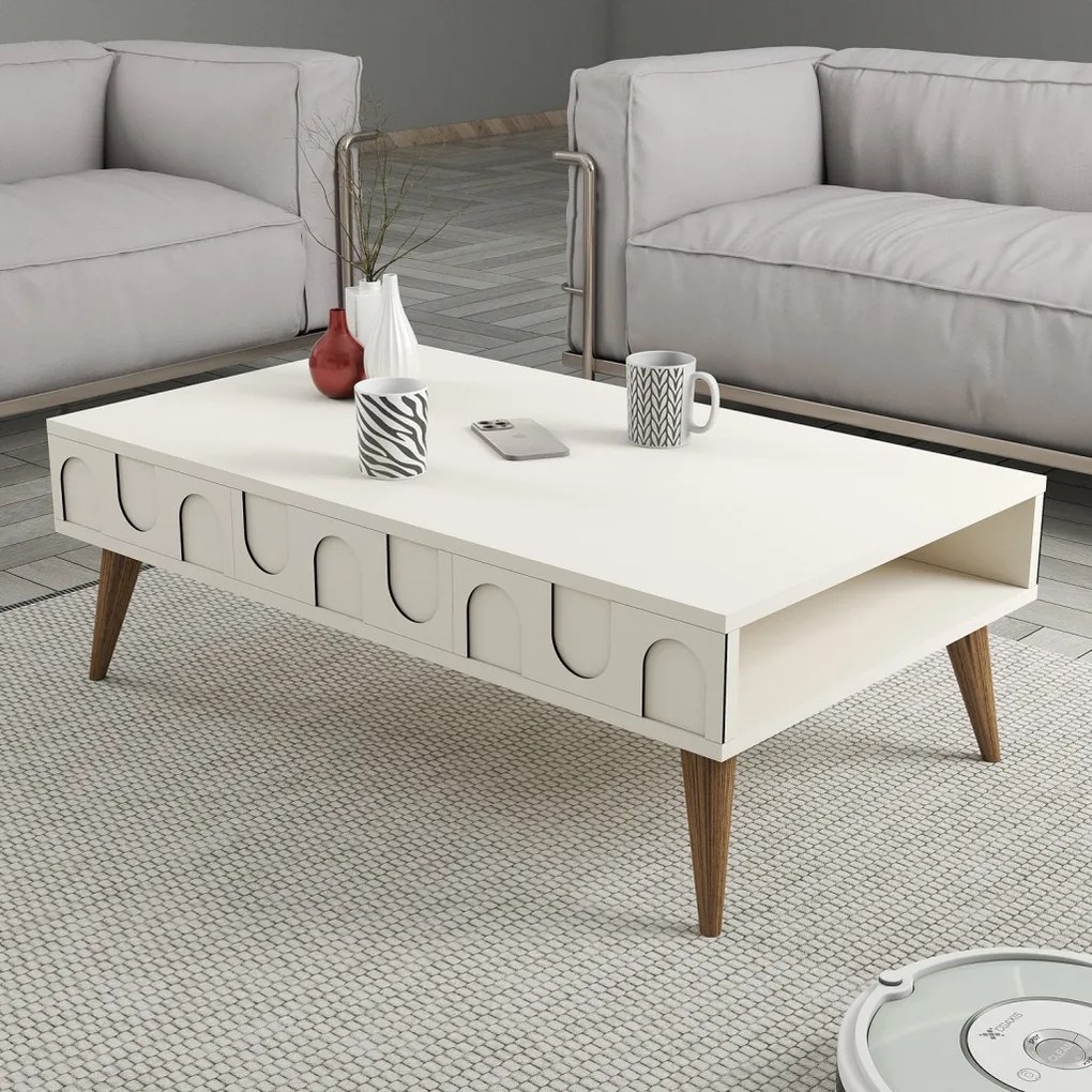 Lyon 34 - Cream, Walnut