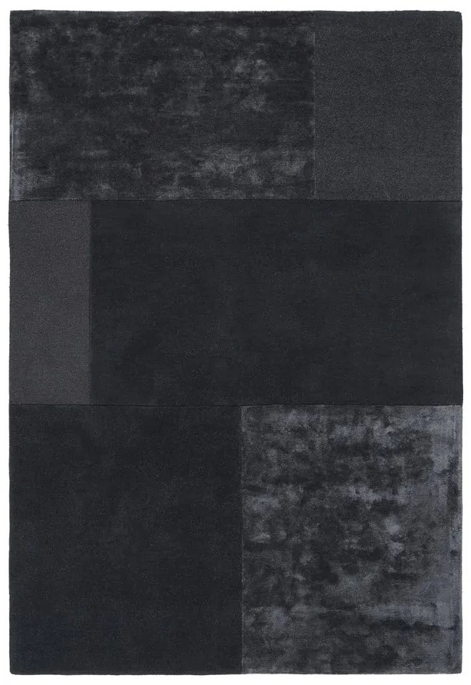 Tate Tonal Textures antracitszürke szőnyeg, 160 x 230 cm - Asiatic Carpets
