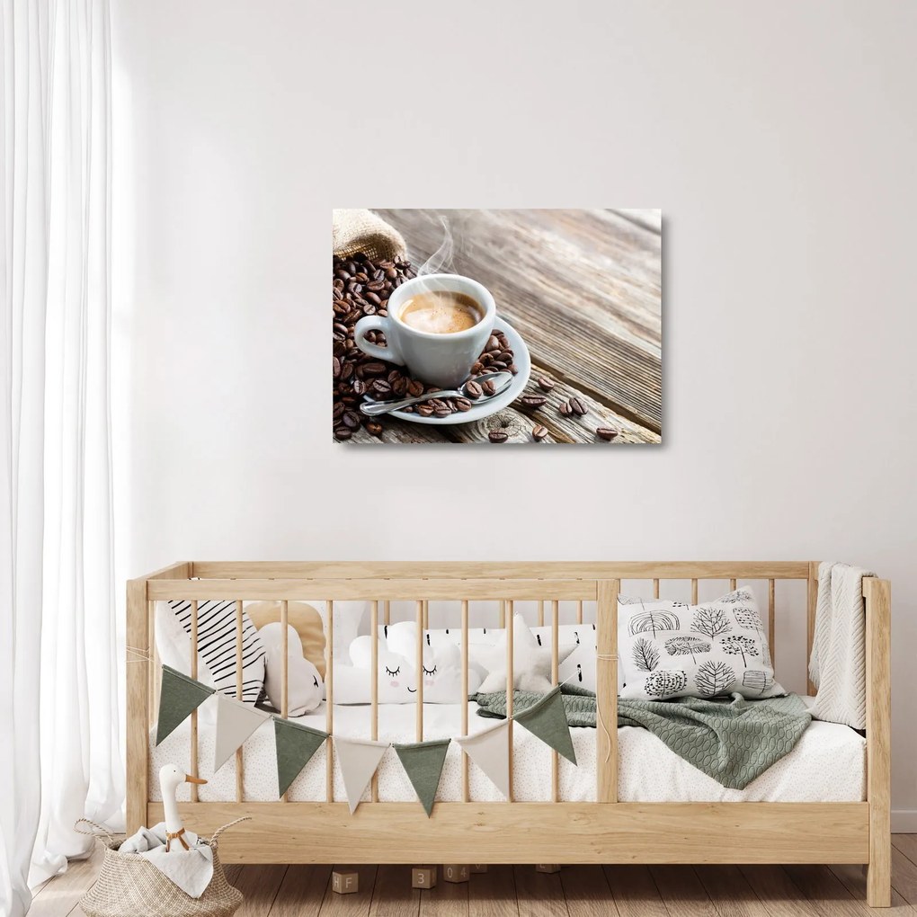 Üveg kép - Espresso (70x50 cm)