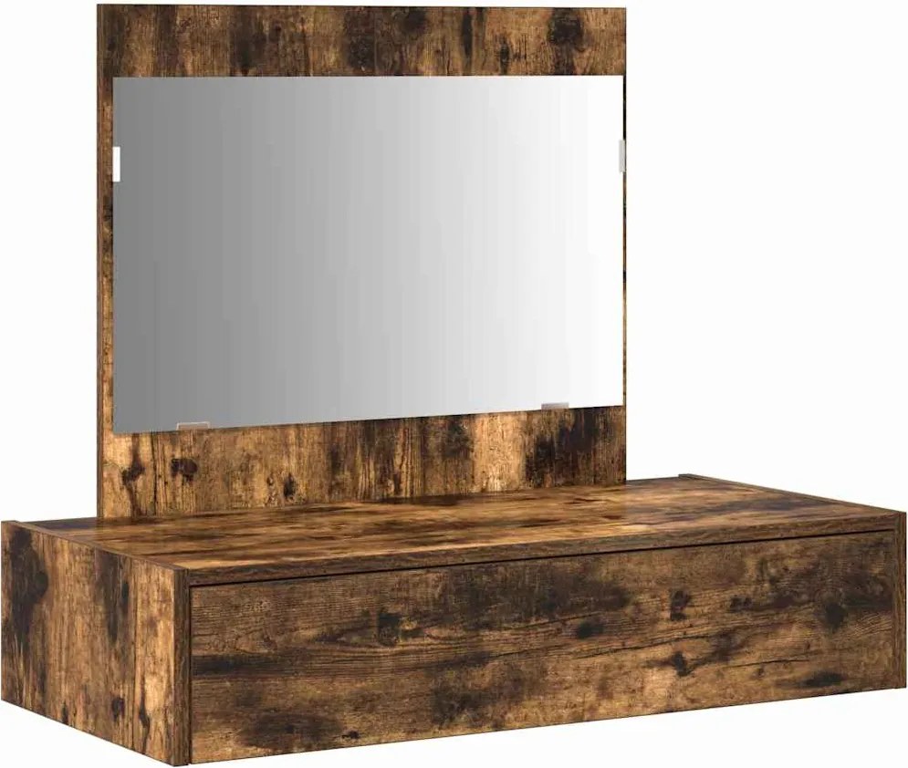 vidaXL Öltözködőasztal fiókkal tárolóval Barna 83 x 40 x 70 cm Faanyag