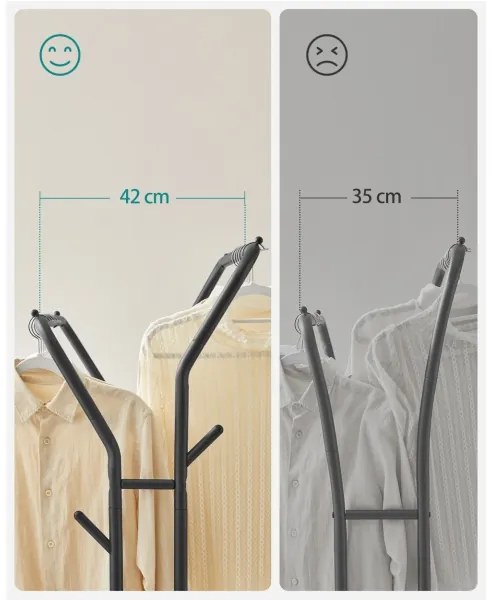 LINEA mobil álló fogas, fekete