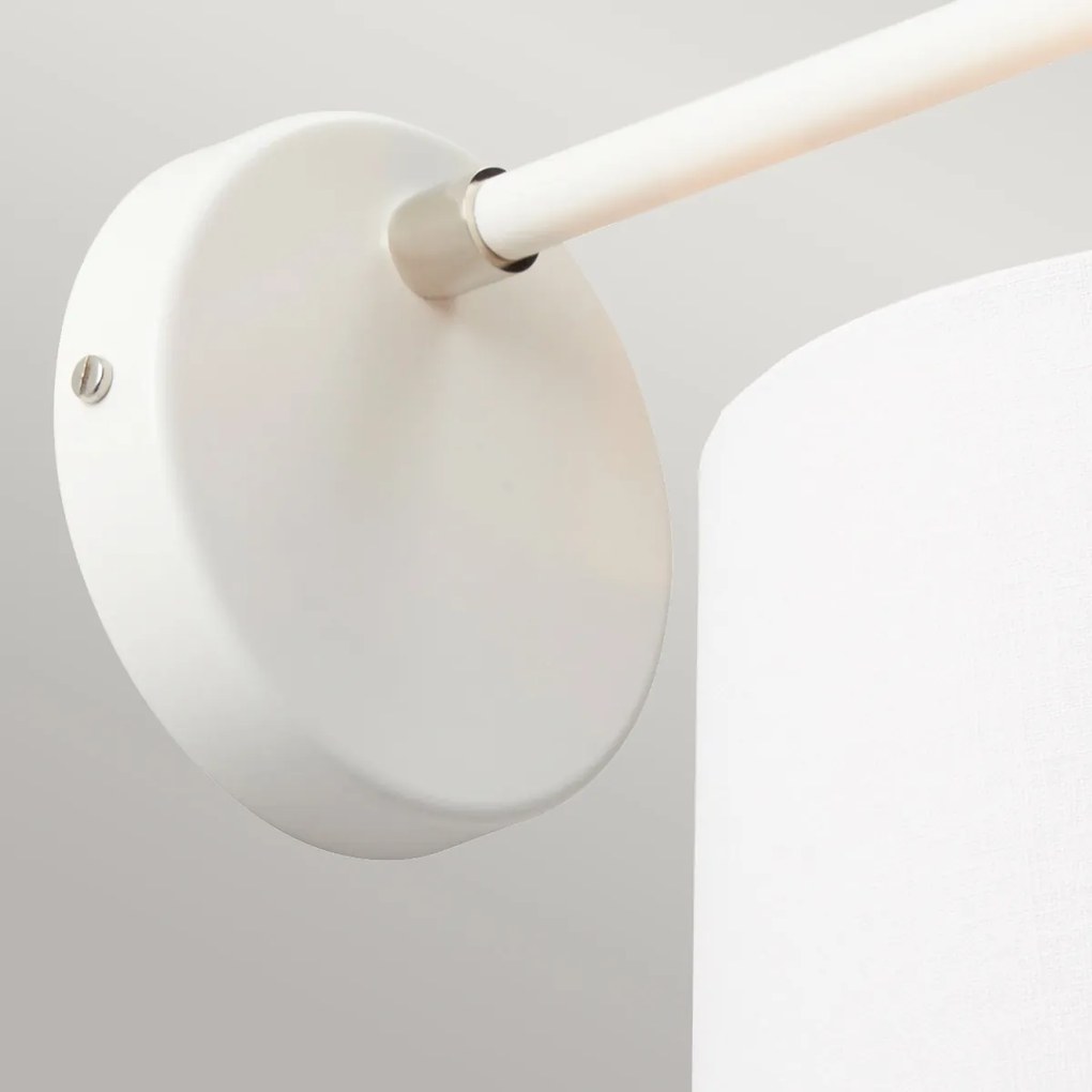 Elstead modern fali lámpa balance fehér festett nikkelfény elsbalance1-wpn