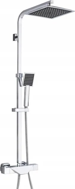 Zuhany Szett Esőztető Termosztát Króm