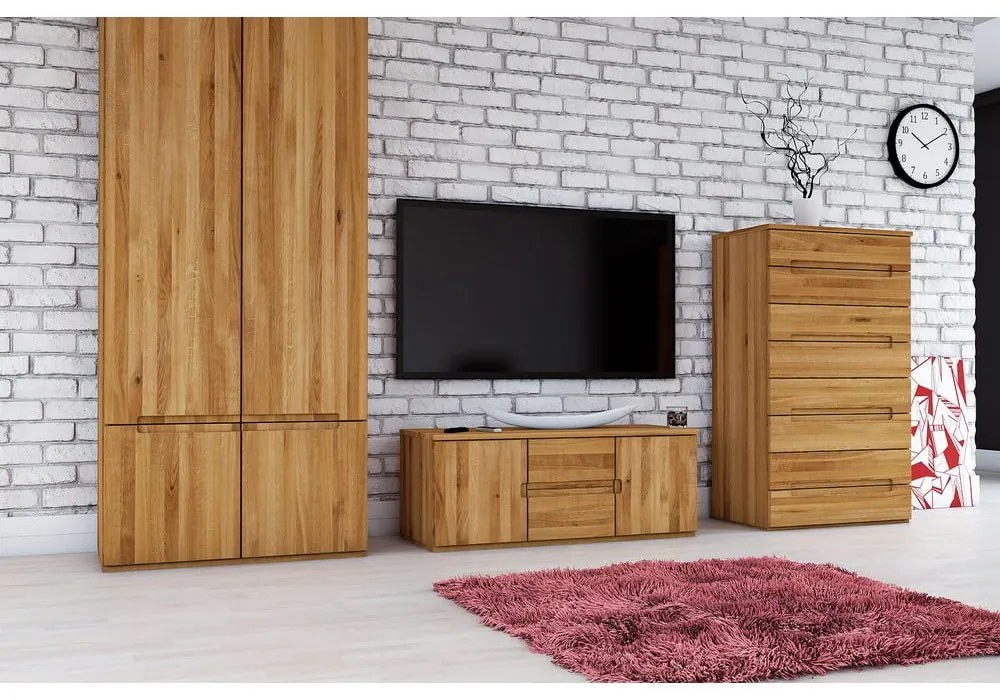 Tölgyfa ruhásszekrény 90x206 cm Vento 2 - The Beds