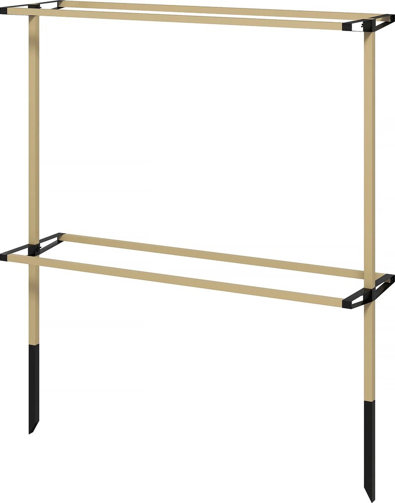 Outsunny fém bogyótámasz málna, szeder és áfonya számára — rugalmas, bővíthető támogatás kertbe és teraszra | Aosom