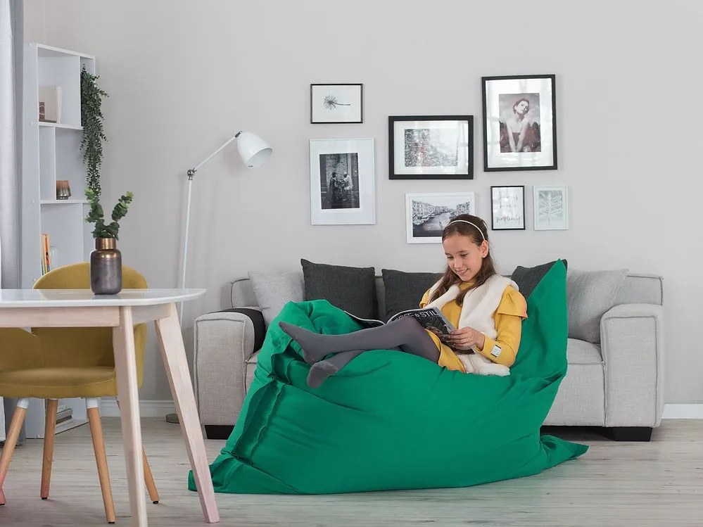 Babzsák huzat 140 x 180 cm Fiamma (smaragd). 1079024