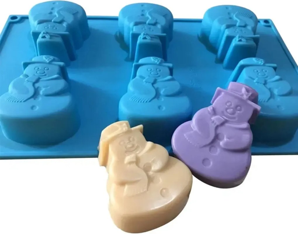 Szilikon Sütemény Forma Karácsonyi Forma 6x Hóember MF-413