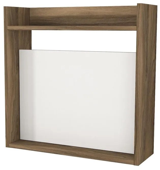 Íróasztal Laptop - White, Walnut