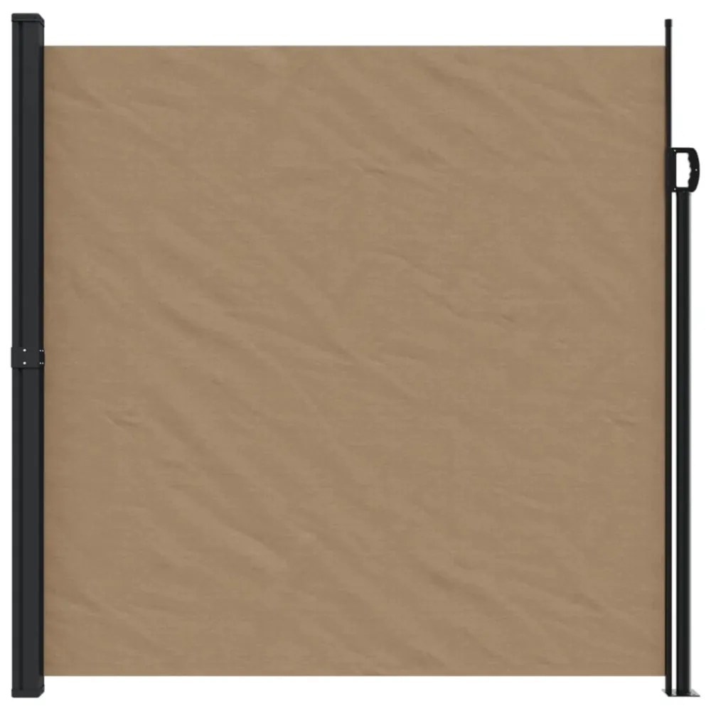 tópszínű behúzható oldalsó napellenző 200 x 600 cm