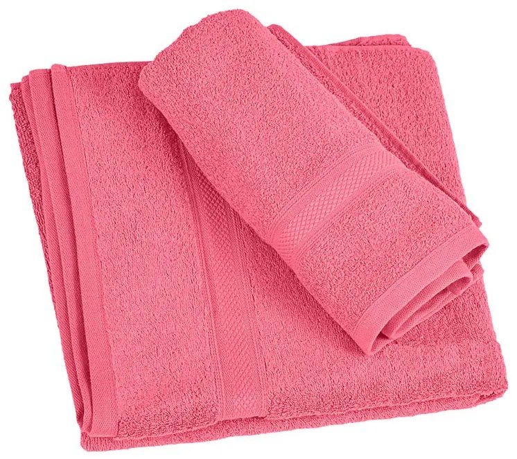 CLARYSSE ELEGANCE fürdőlepedő 70x140 cm korall, 100% pamut