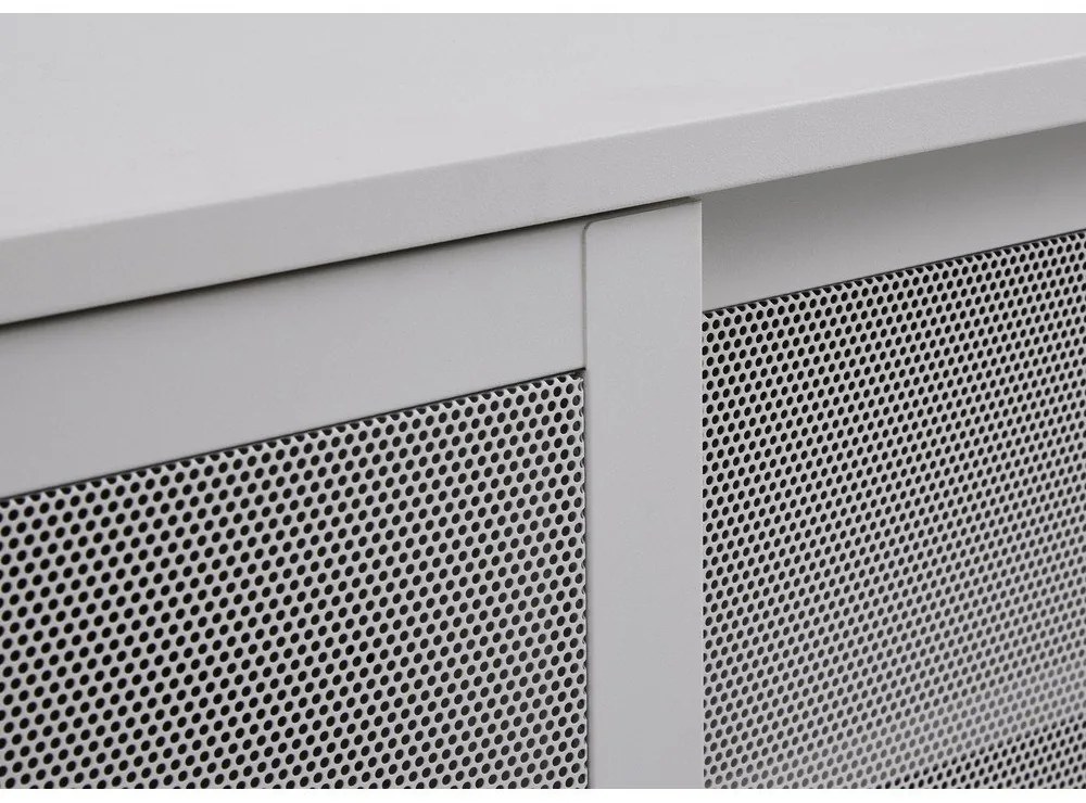 Szürke fém TV-állvány 160x55x45 cm Veep – Unique Furniture