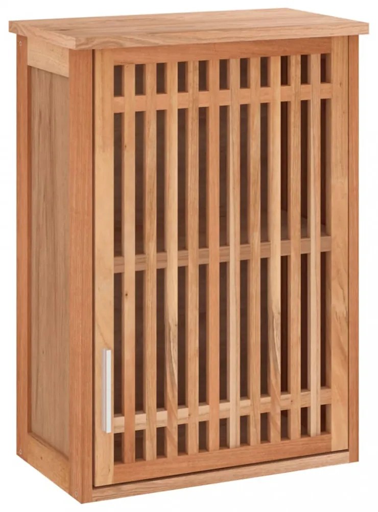 tömör diófa falra szerelhető fürdőszobaszekrény 42 x 23 x 60 cm