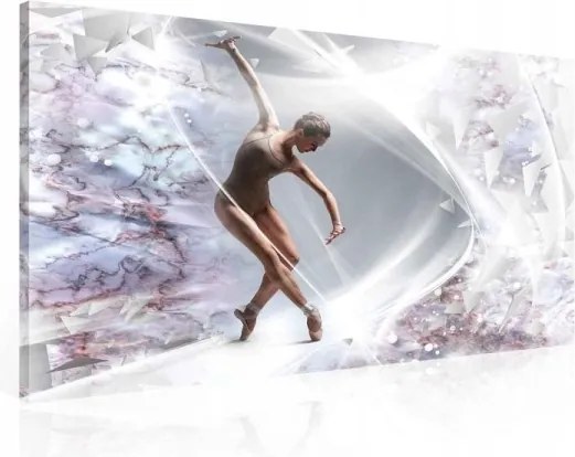 Vászonkép 100x75 Balerina tánc mozgás kecsesség fény energia absztrakt művészet