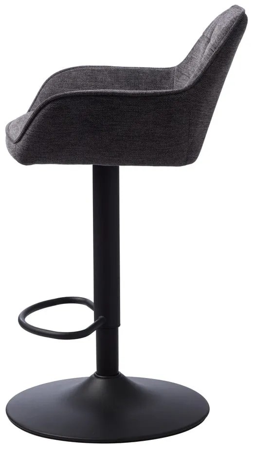 Sötétszürke állítható magasságú bárszék Nolan – Unique Furniture