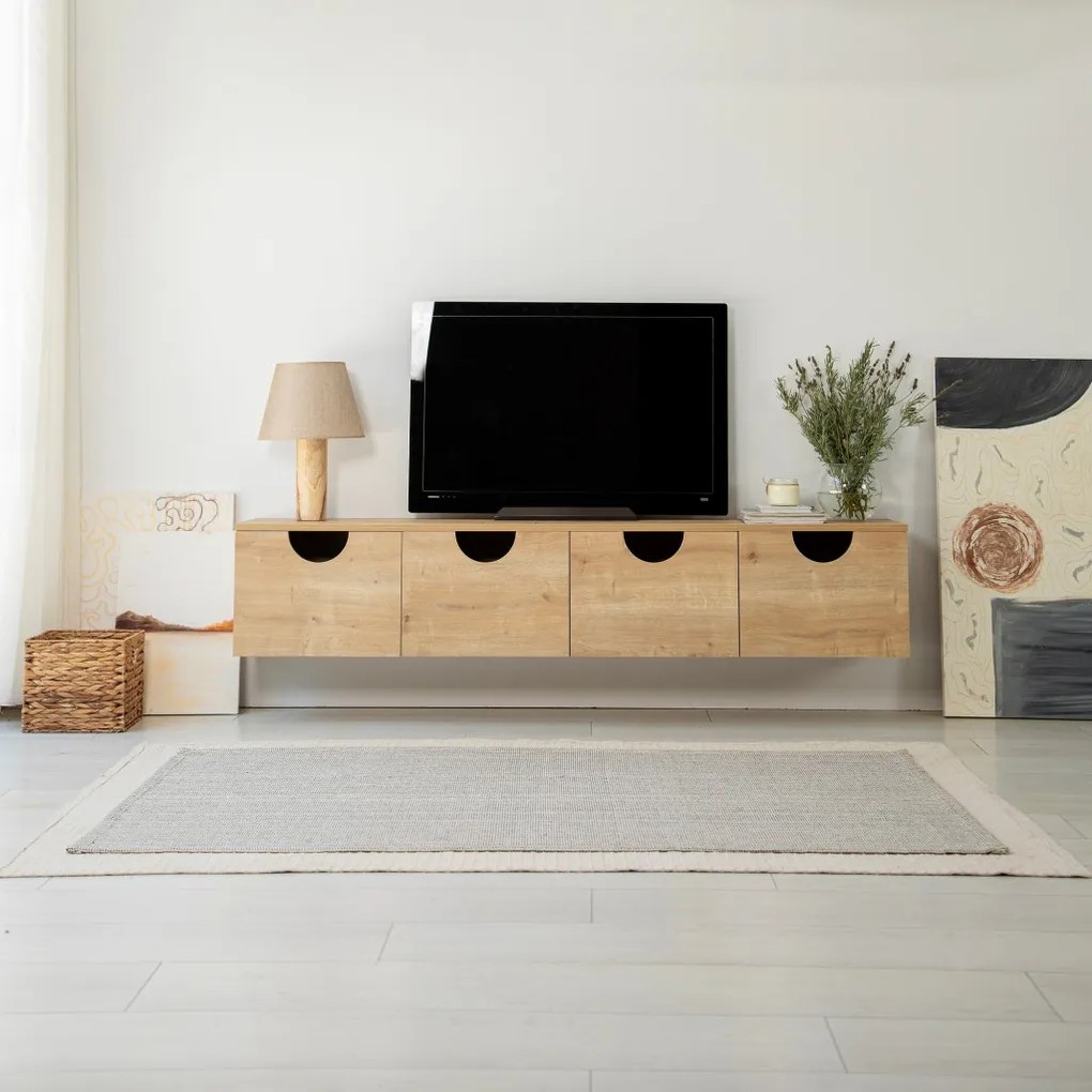 Four TV-állvány, zafír tölgy, 180 cm