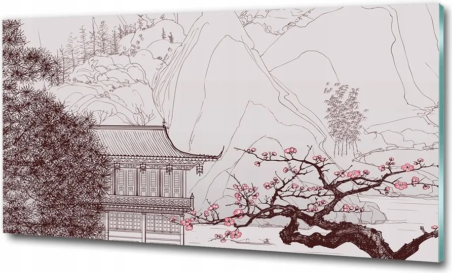 Fotó-üvegkép Kínai táj 100x70