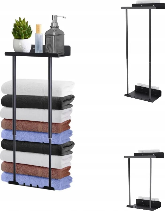 Függő Törölközőtartó Polcokkal Fürdőszoba Fali Kiváló Minőség