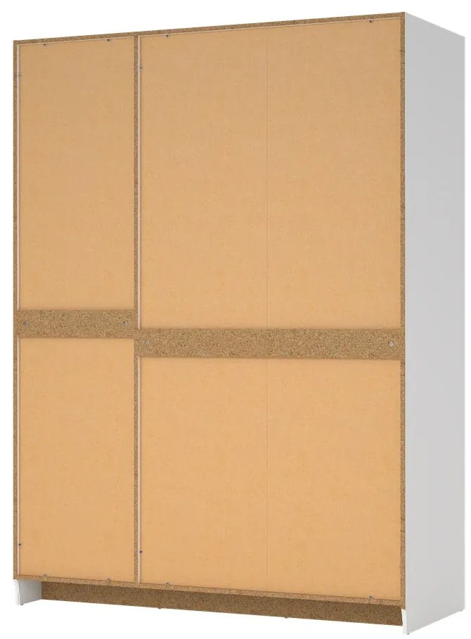 Fehér ruhásszekrény 147x200 cm Billund – Tvilum