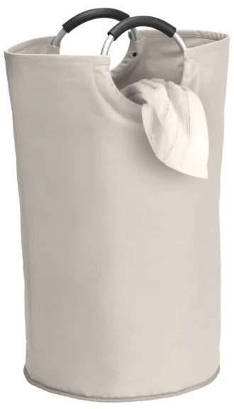 WENKO 3440001100 - STONE szennyeskosár 38x72 cm bézs/ezüst/fekete