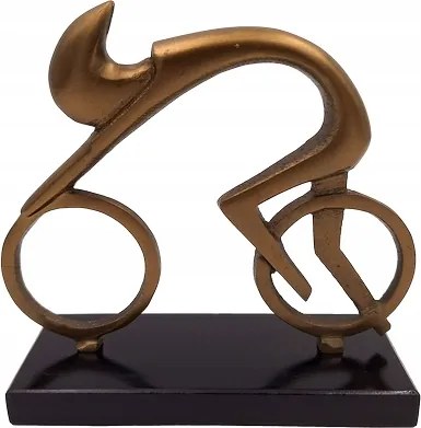 Elegáns Kerékpáros Figura Fém/réz Ajándék Kerékpárosnak Dekoráció