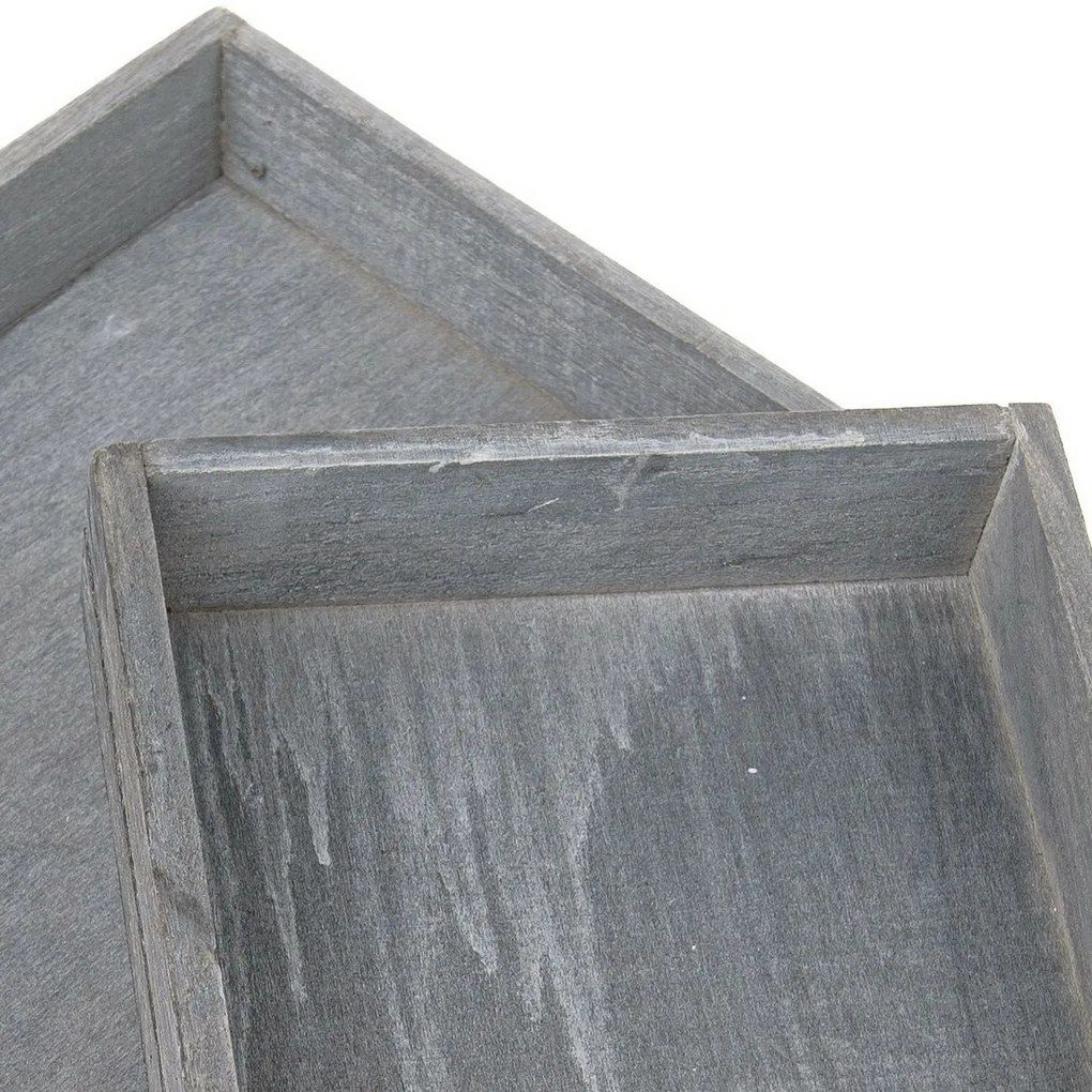 2 db Firry fa tálca szett, szürke