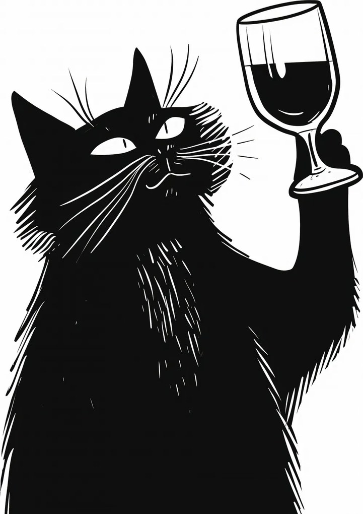 Poszter 67,5x100cm Macskavirtuóz