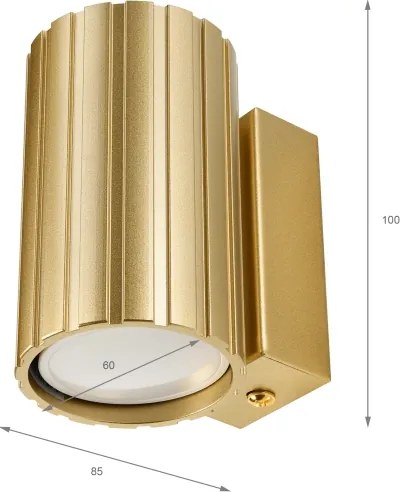 Brilagi - CRISPINA fali lámpatest 1xGU10/10W/230V 10 cm arany