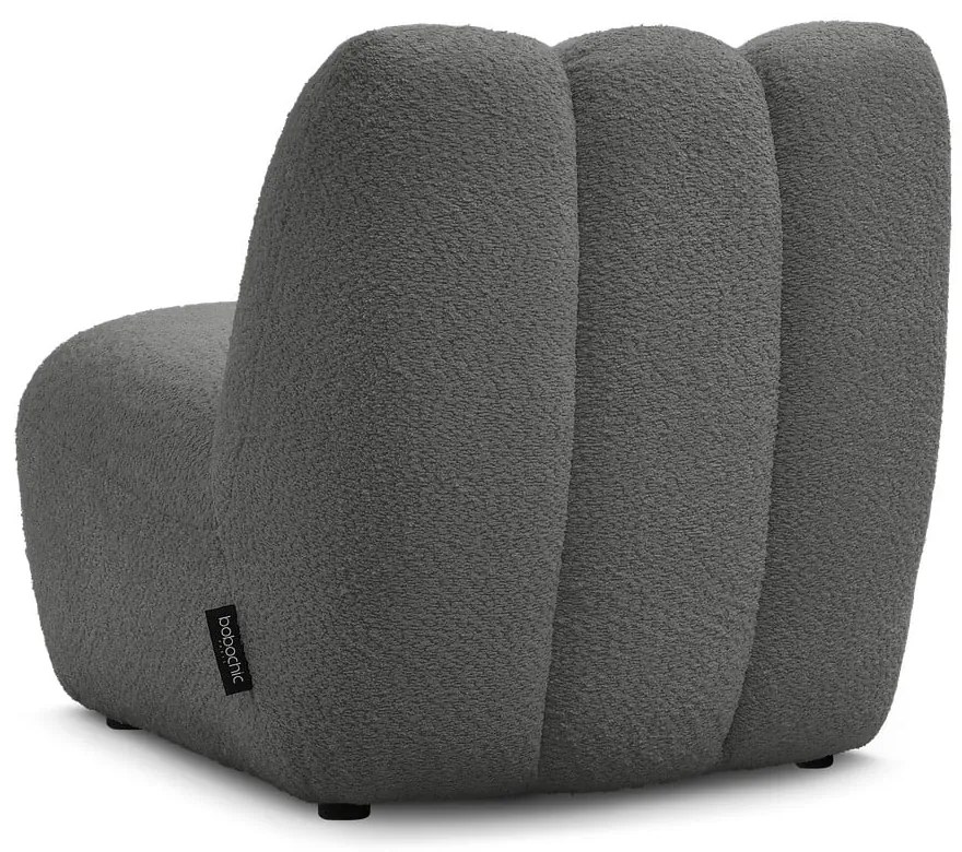 Sötétszürke buklé fotel Janissaire – Bobochic Paris