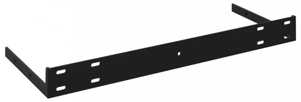 2 db betonszürke MDF lebegő fali polc 60 x 23,5 x 3,8 cm