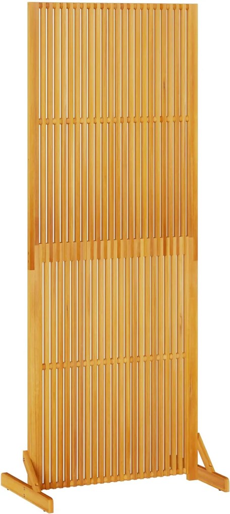 vidaXL Magánszféra Képernyő Barna 79.5 x 50 x 200 cm Tömör akácfa