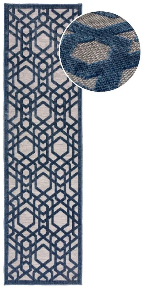 Kék kültéri szőnyeg 230x66 cm Oro - Flair Rugs