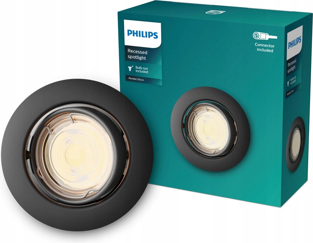 Süllyesztett halogén süllyesztett Led lámpatest GU10 mozgatható Peridot Philips