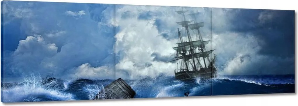 Képek 150x50 Vihar Tenger Hajó Tájkép