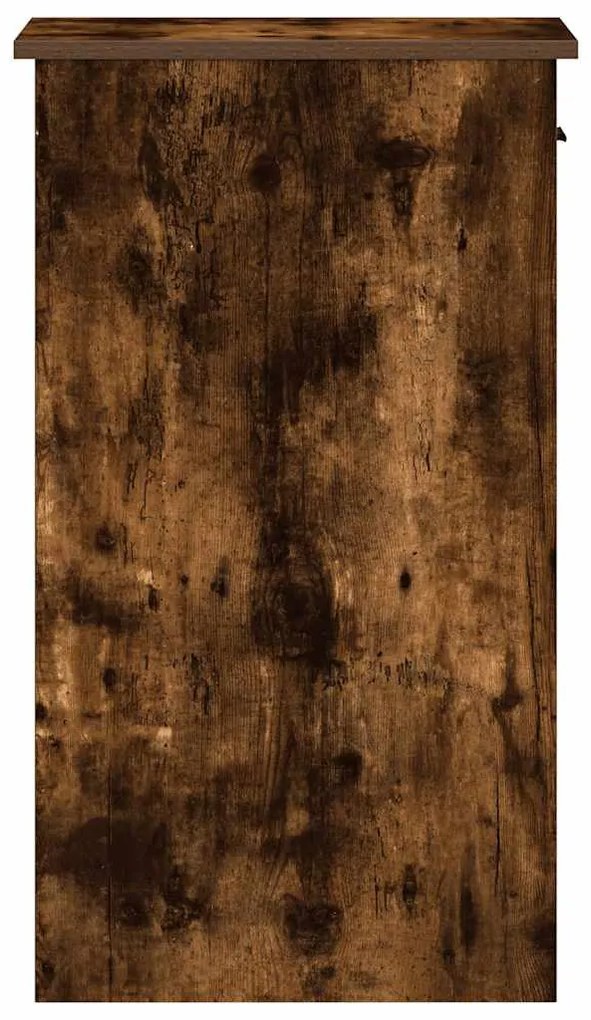 Számítógépes toronyállvány fiókkal füstölt tölgy 35x45x77 cm