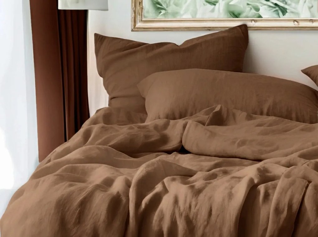 Musselin ágynemű MUSSARI világosbarna Ágyneműhuzat mérete: 70 x 90 cm | 140 x 220 cm