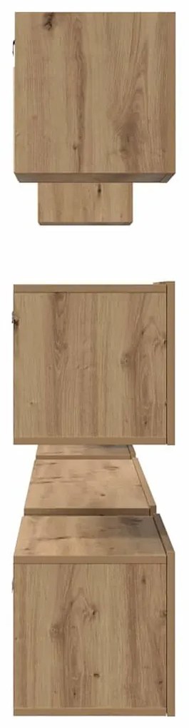 TV szekrény garnitúra 8 pcs kézműves tölgy 60 x 30 x 30 cm