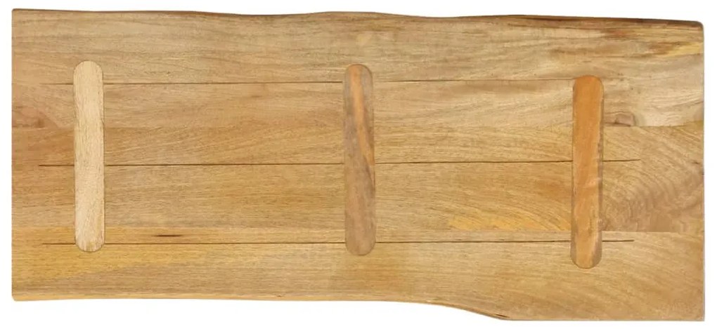 tömör mangófa természetes élű asztallap 90 x 40 x 2,5 cm